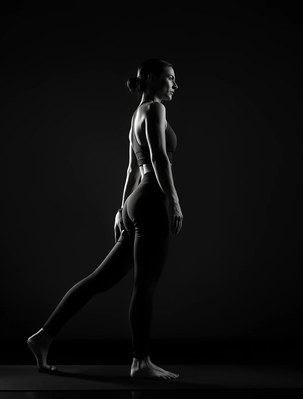 Silhouette en mouvement conscient